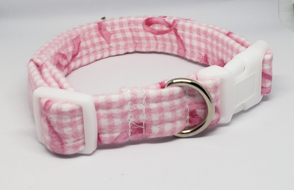 Breast Cancer Awareness Flannel Collar