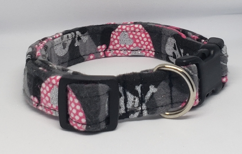 Glitter Skull Flannel Collar